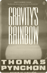 Вокладка „Gravity's Rainbow” у выданьні „Penguin Books”